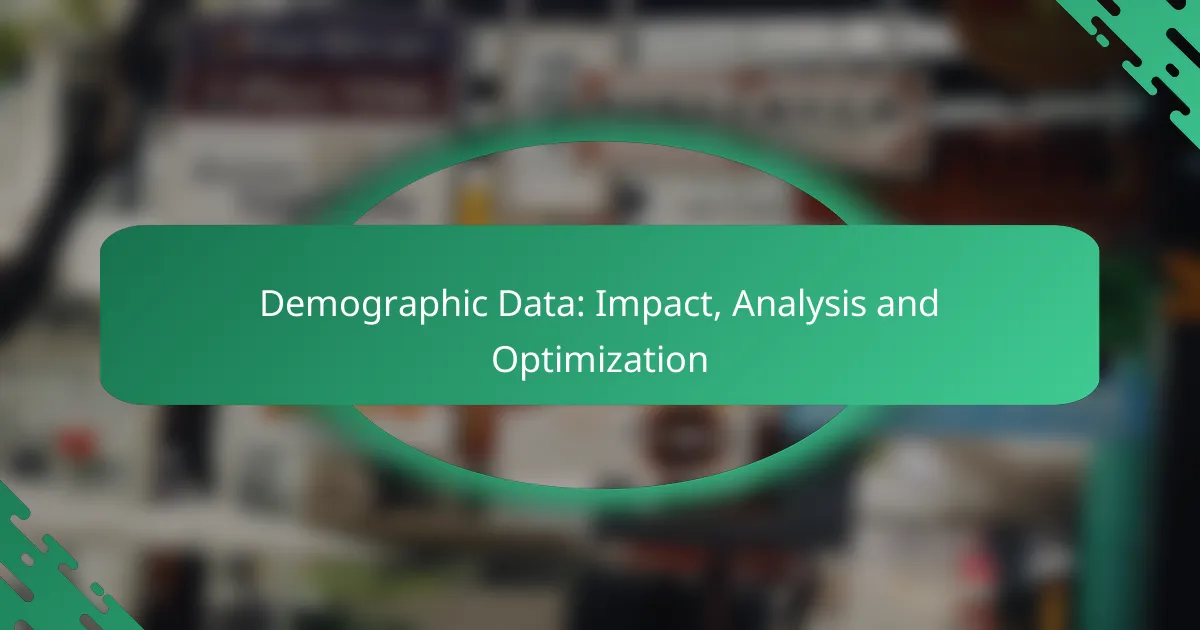 Dati Demografici: Impatto, Analisi e Ottimizzazione