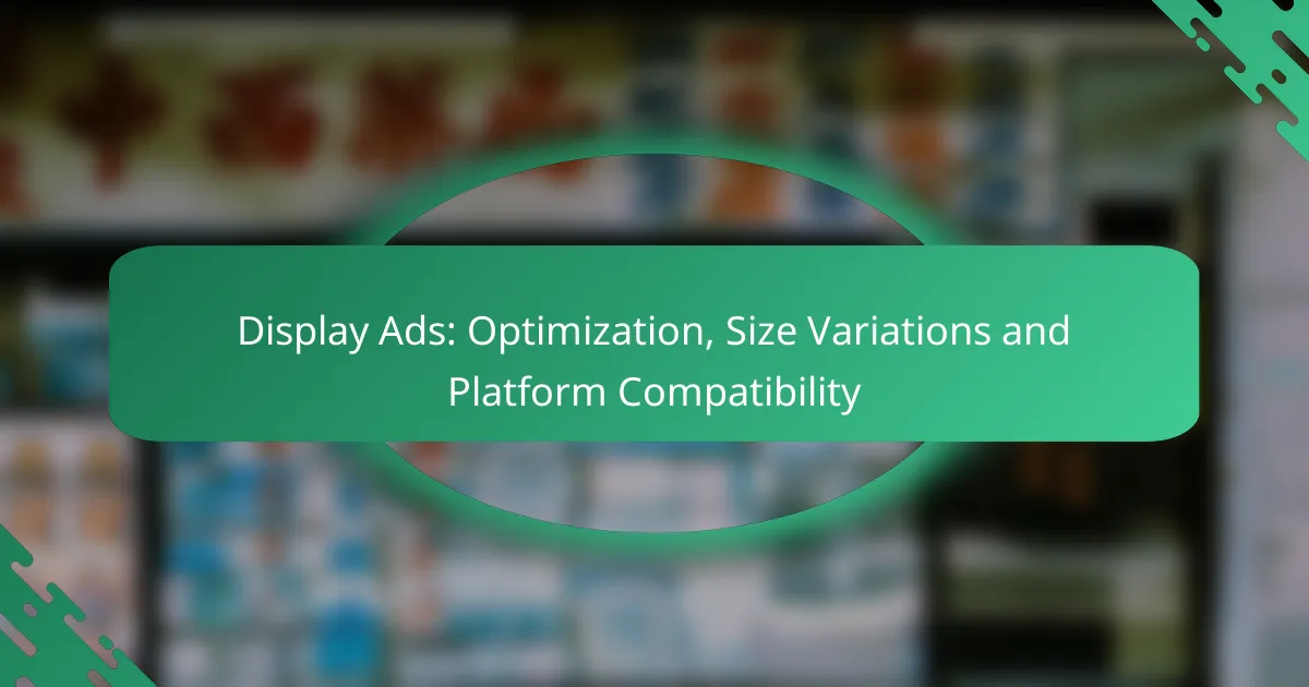 Display Ads: Ottimizzazione, Variazioni di Dimensione e Compatibilità Piattaforma