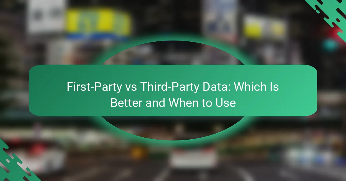 Dati First-Party vs Third-Party: Qual è Meglio e Quando Utilizzare