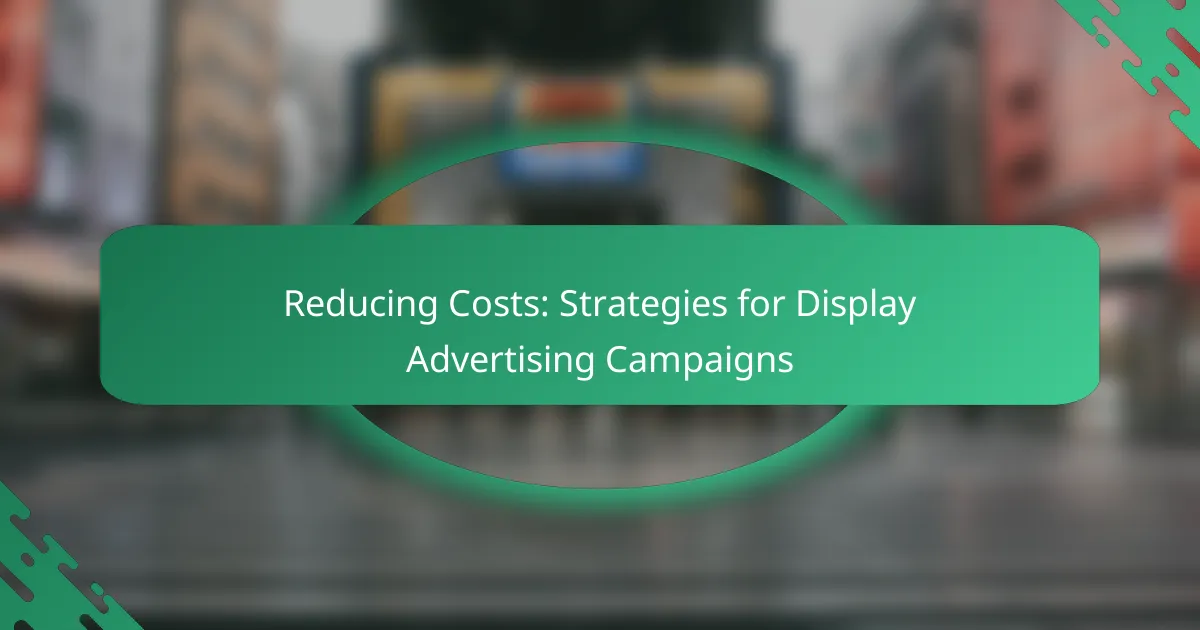 Ridurre i costi: strategie per campagne pubblicitarie display