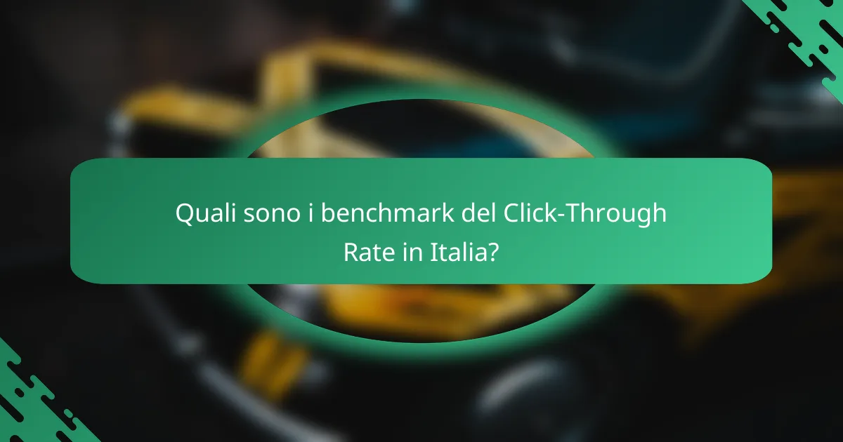 Quali sono i benchmark del Click-Through Rate in Italia?